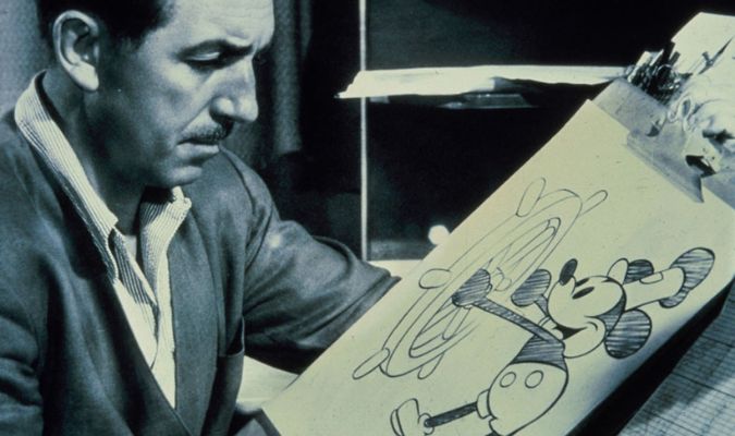 Disney desenhando Mickey Mouse